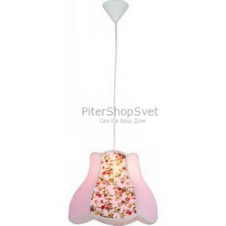 Розовый светильник с цветочным рисунком A9222SP-1WH «PROVENCE»